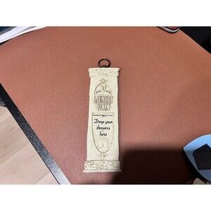 LAUNDRY DROP YOUR PANTS HERE Ceramic Bathroom Sign Laundry